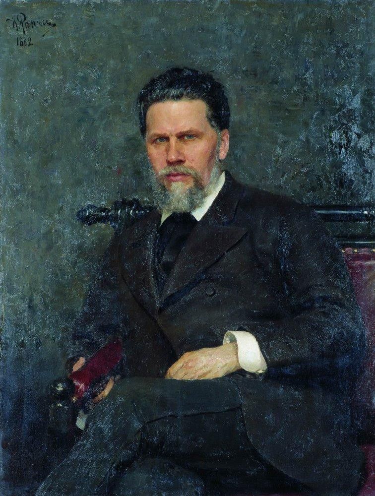Репин Илья Ефимович - Портрет художника И.Н.Крамского. 1882